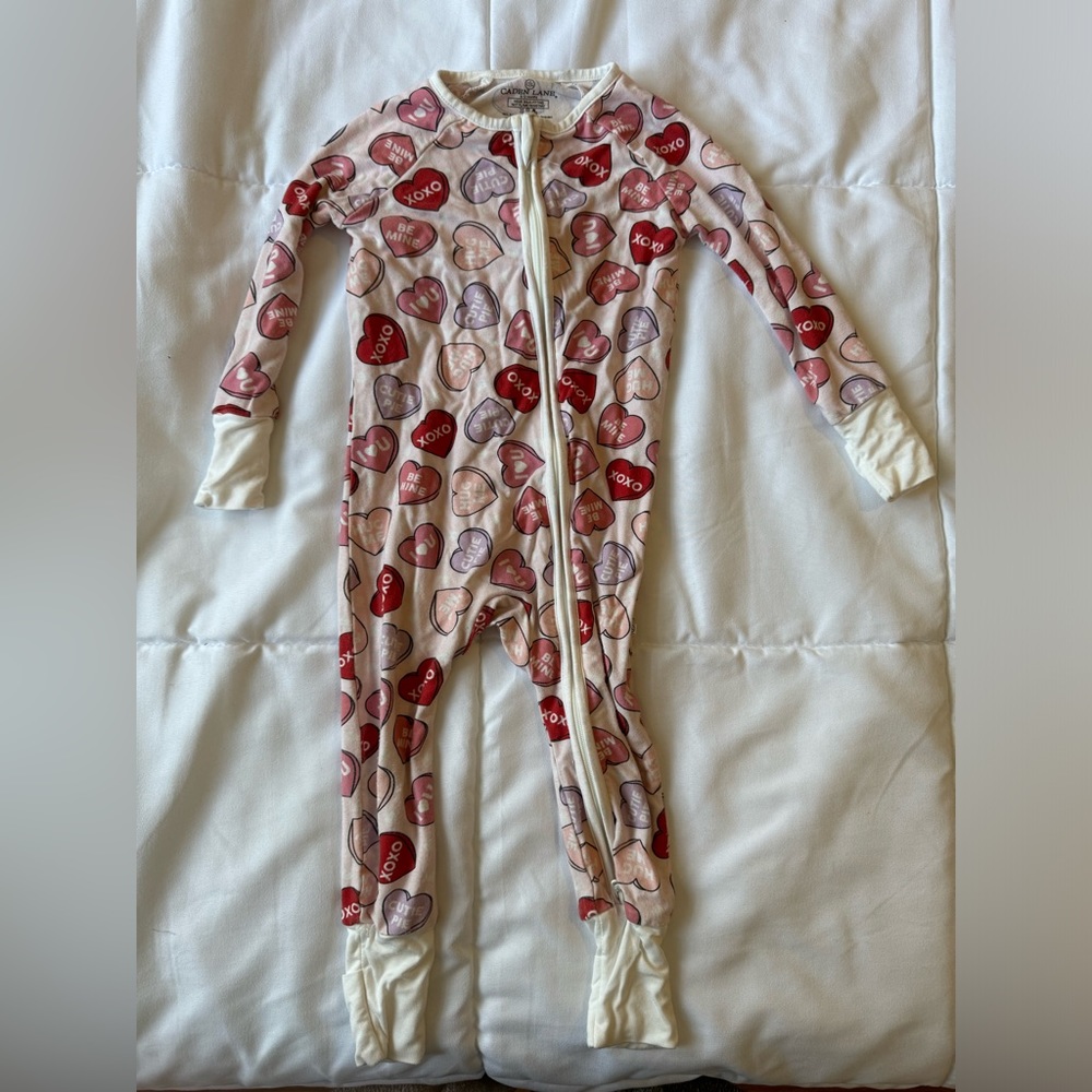Caden Lane Candy Crush Convertible Zip Romper 6-12 months GUC